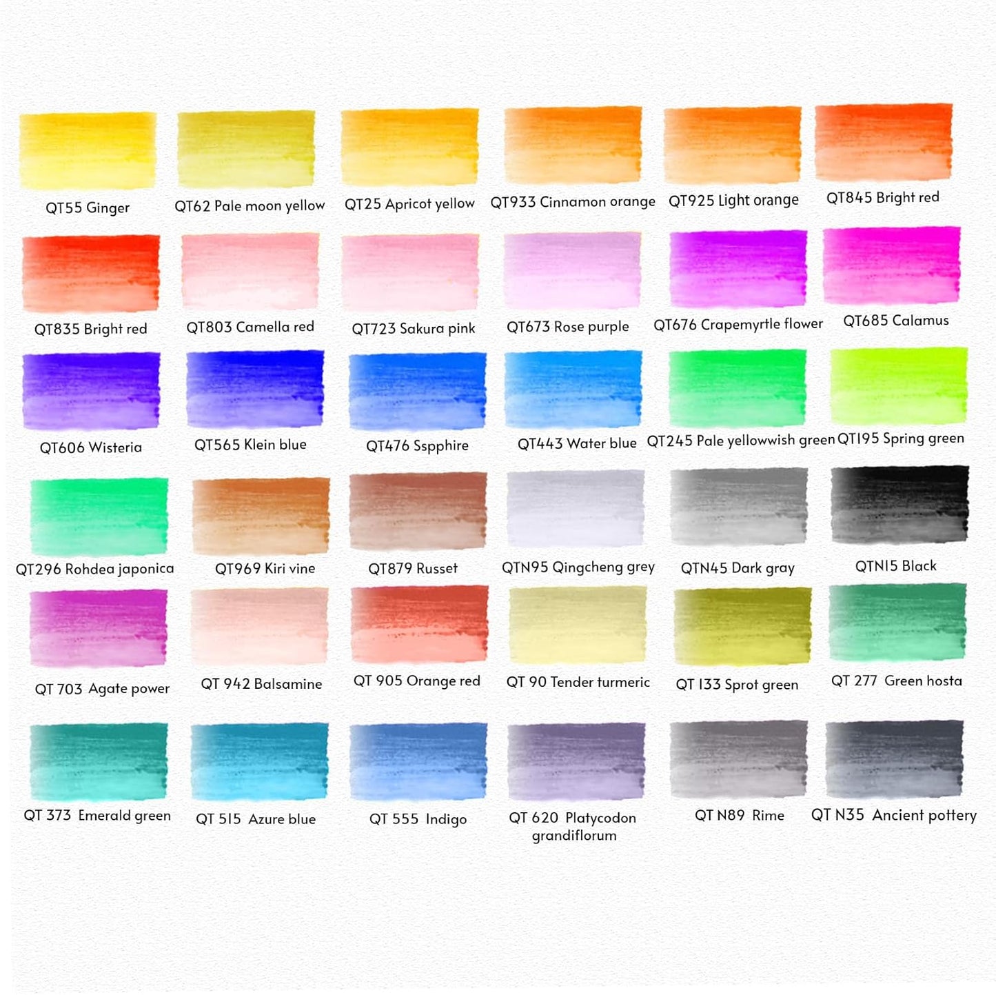 Watercolor Pens Set, 36-Color Dual Tip Paint Markers, Water-Based Coloring Markers with 1 Aquapen, 1 Colorless Blender, 1 Black Marker, and 12-Page Pad, Art Supplies for Artists and Beginners