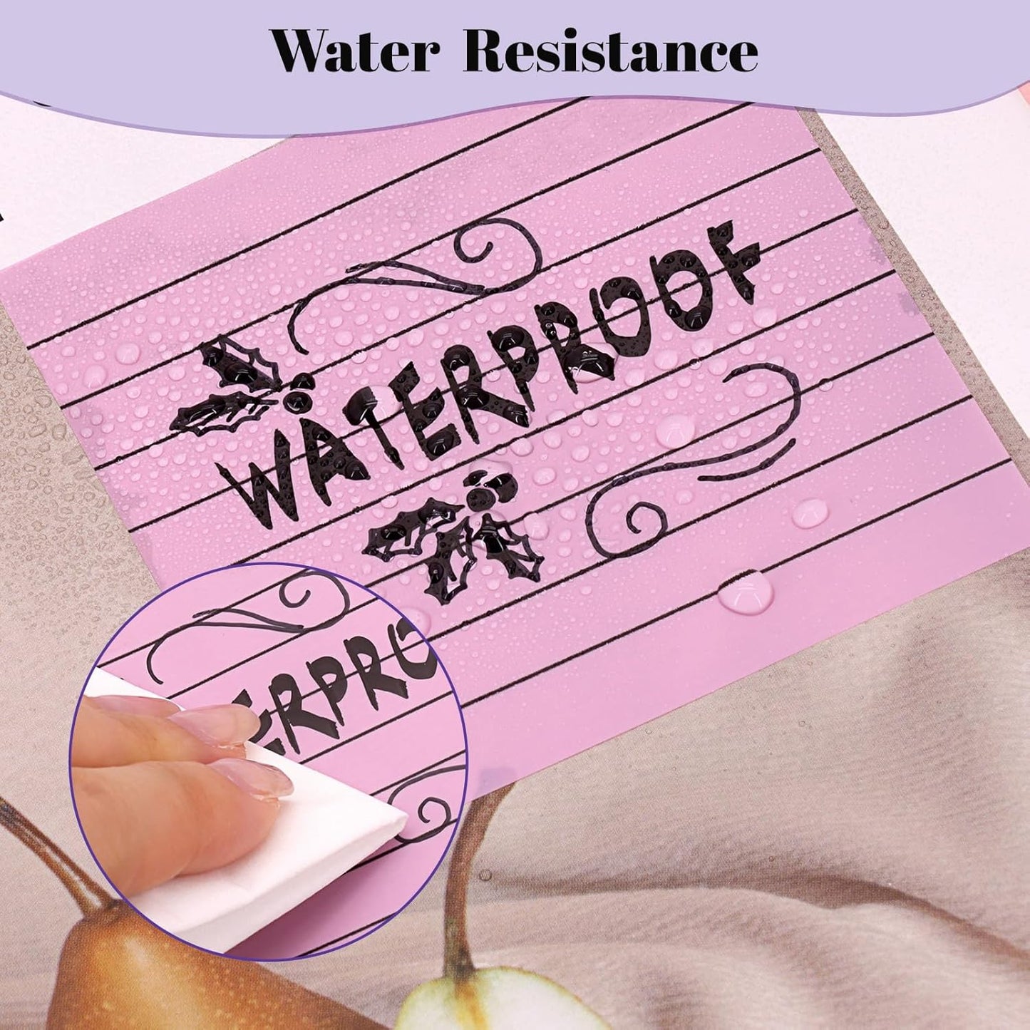 3x3 Inch Transparent Sticky Notes 300 Sheets, Clear Translucent Lined Self-Adhesive Memo Repositionable Reminder Pad for Office, College Students, Planners, Journals, School Supplies (Purple)