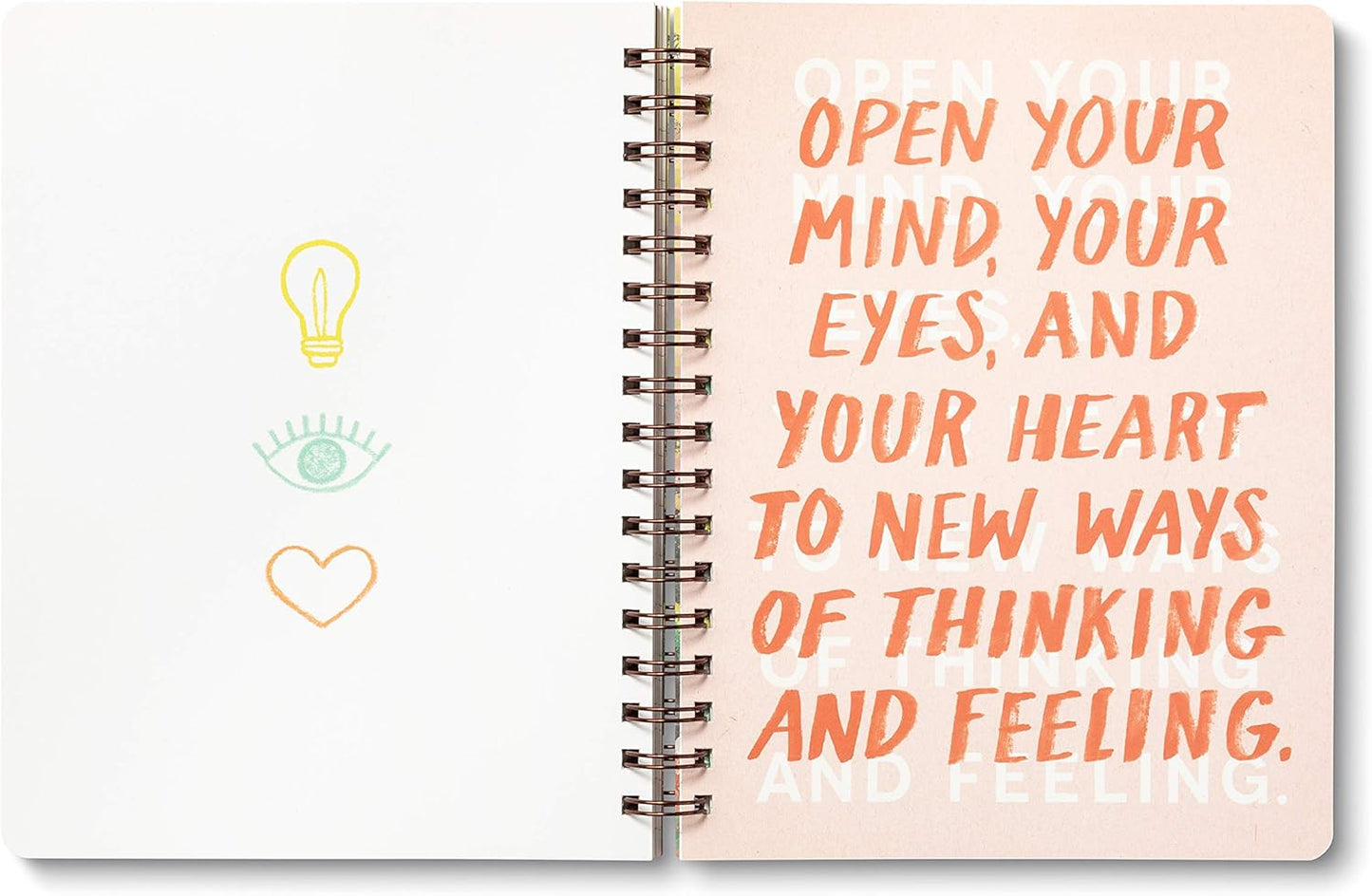 Compendium Spiral Notebook - There is a voice that doesn't use words. Listen. — A Designer Spiral Notebook with 192 Lined Pages, College Ruled, 7.5”W x 9.25”H