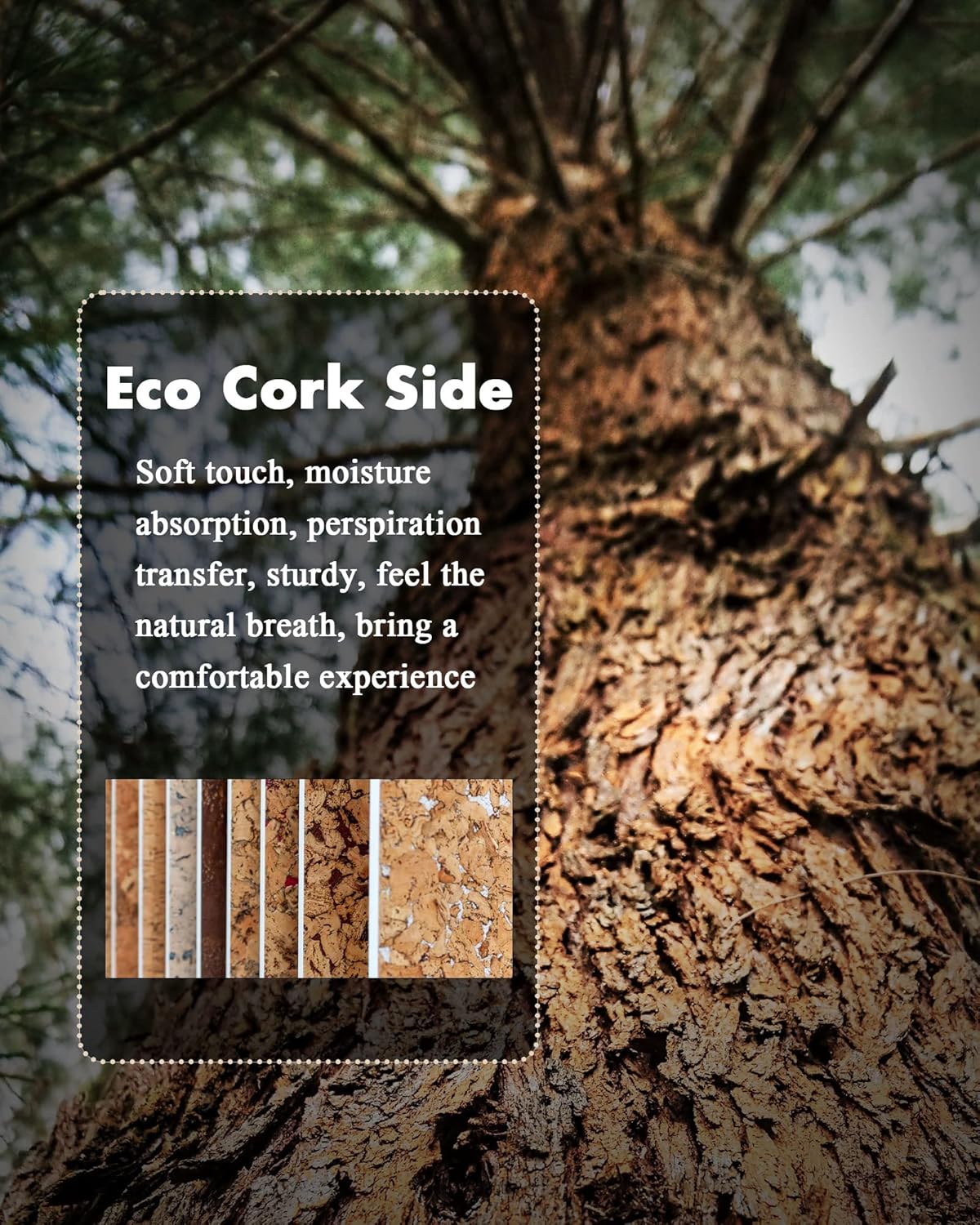 YSAGi Double-Sided Desk Pad, 31.5"x15.7" Leather Desk Mat, Eco Cork Desk Pad Protector,Large Mouse Pad,Waterproof Desk Blotter for Office/Home (Dark Green/Cork)