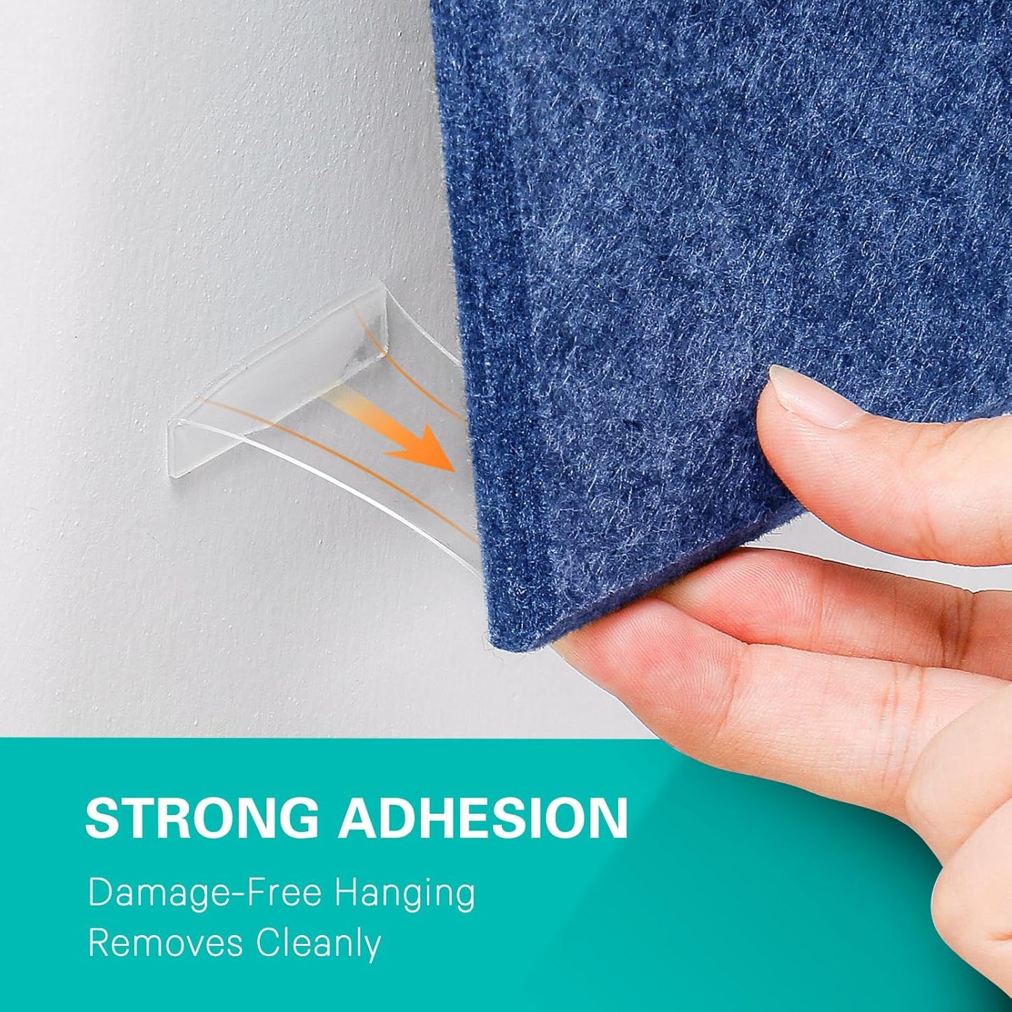 Large Cork Board, 12 Pack Felt Wall Tiles with Safe Removable Adhesive, Bulletin Board for Office, Pin Tack Corkboard for Quilting Design & Dart Wall Protector 48" x 36" - Blue