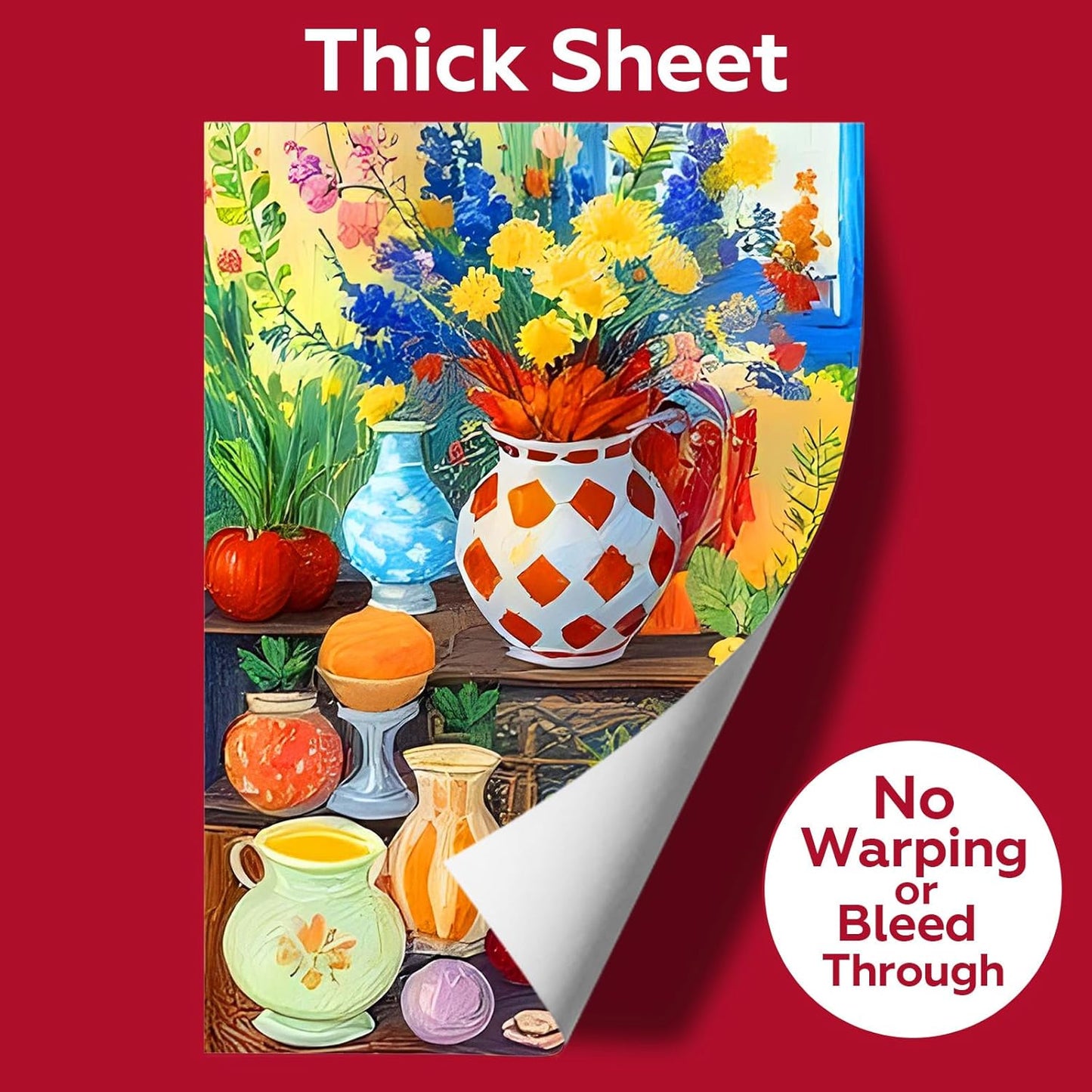 100 Sheets Watercolor Paper Bulk，5 x 7 Inch Cold Press 140 lb/300 GSM Water Color Paper for Kids Adults.Watercolor Drawing Paint Paper for Art Drawing Supplies