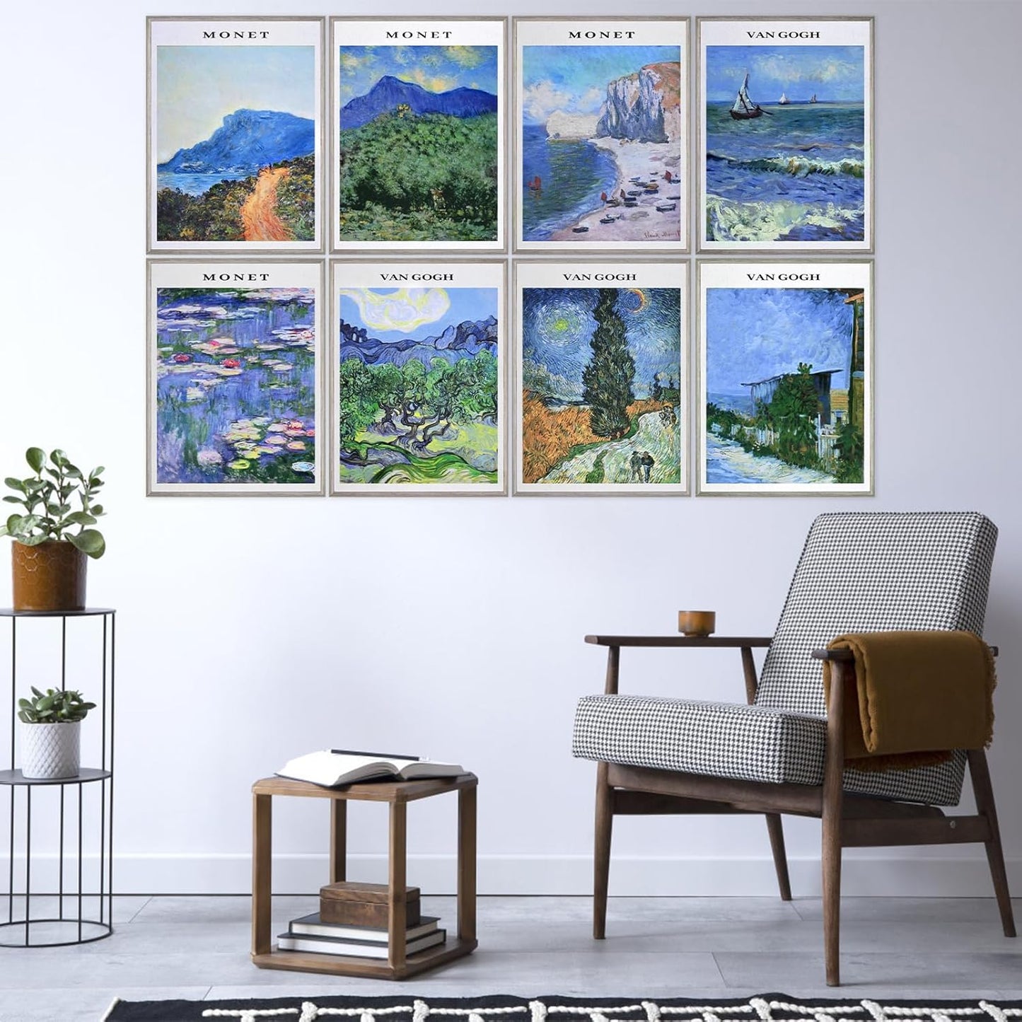 8 Pack Art Acoustic Panels, 48"x32" Soundproof Wall Panels, Decorative Sound Absorbing Panels with Self Adhesive, Sound Dampening Panels, Acoustic Treatment for Home, Office, Studio(Painting)