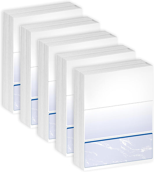 DocuGard Standard Blue Marble Bottom Check, 24 lb, 8.5 x 11 Inches, 2500 Sheets (04517C)