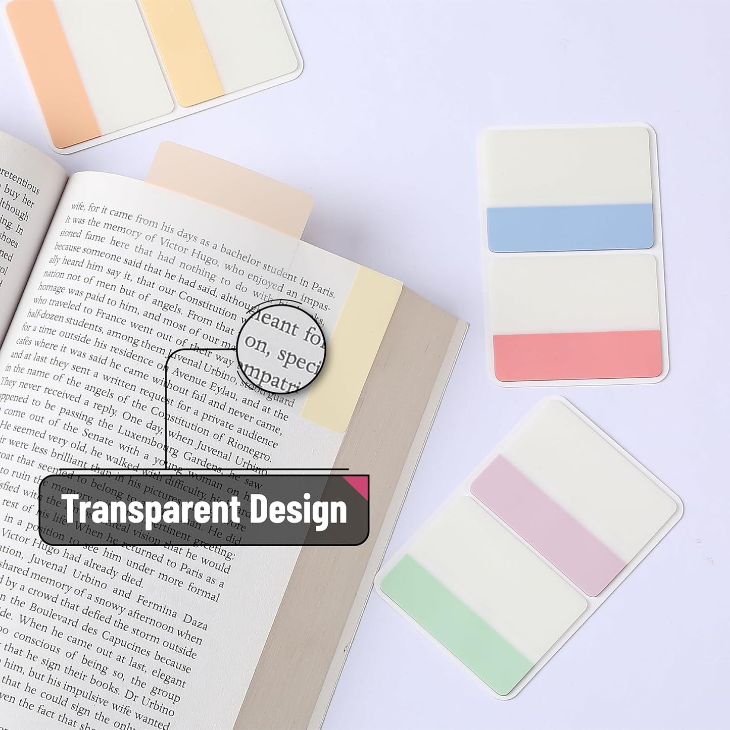 Mr. Pen- Sticky Index Tabs, 500 Pcs, 21 Sets, Colorful Sticky Tabs for Notebooks, Page Markers, Page Tabs for Binders, Page Tabs Sticky Tabs for Books, Notebook Tabs