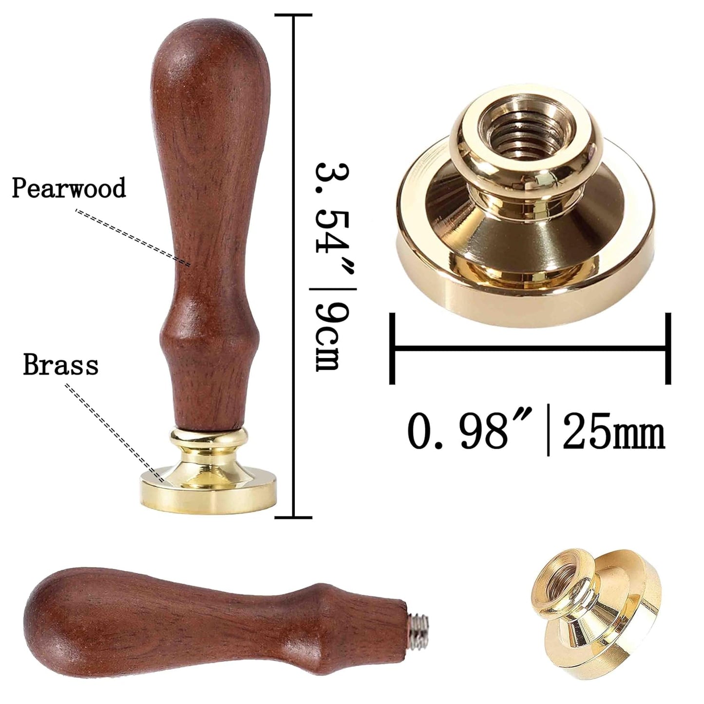 Wax Seal Stamp - Vintage Unicorn Sealing Stamp with Magic,0.98 inch/25mm Brass Sealed Stamp with Handle for Envelopes Letters Handicraft DIY and Creative Gifts