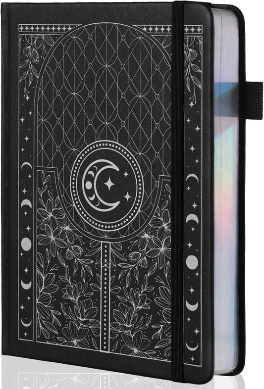 TIEFOSSI Bullet Dotted Journal Notebook, 160gsm 256 Numbered Thick Paper, A5 Hardcover Dotted Grid Diary for Women Men Work Writing, Bullet Dot Journaling, Drawing, 5.8 x 8.3 in