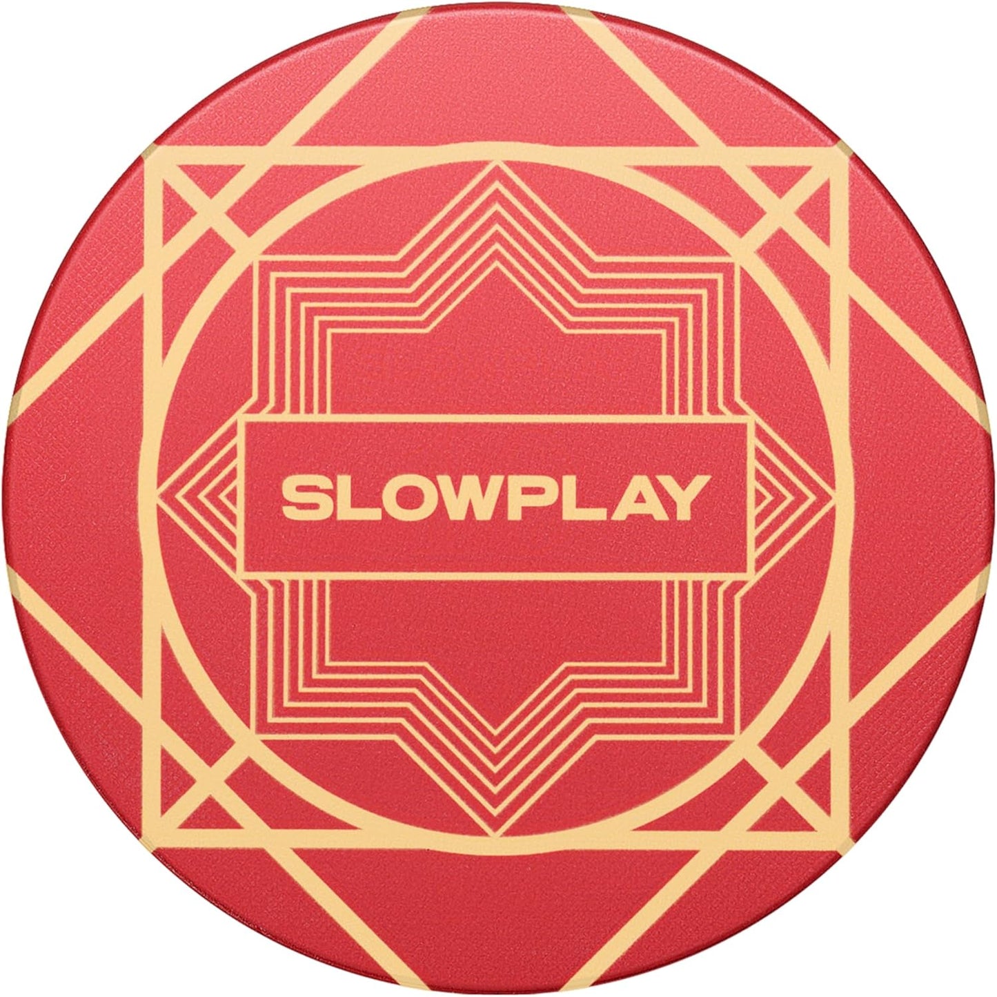 SLOWPLAY Nash Ceramic Poker Chips in Bulk, Casino Grade Ceramic 12-Gram Poker Chip for Texas Hold'em, 43mm Professional Chips Pack of 50 (Red)