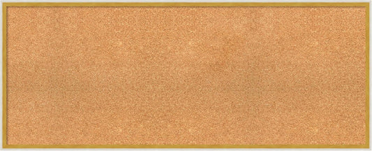 Amanti Art Natural Cork Board for Wall, 19x47 Vision Board with White Frame, Oversize Corkboard Office Decor for Home Organization, Modern Corkboard Pinboard to Display Items for Home Organization in