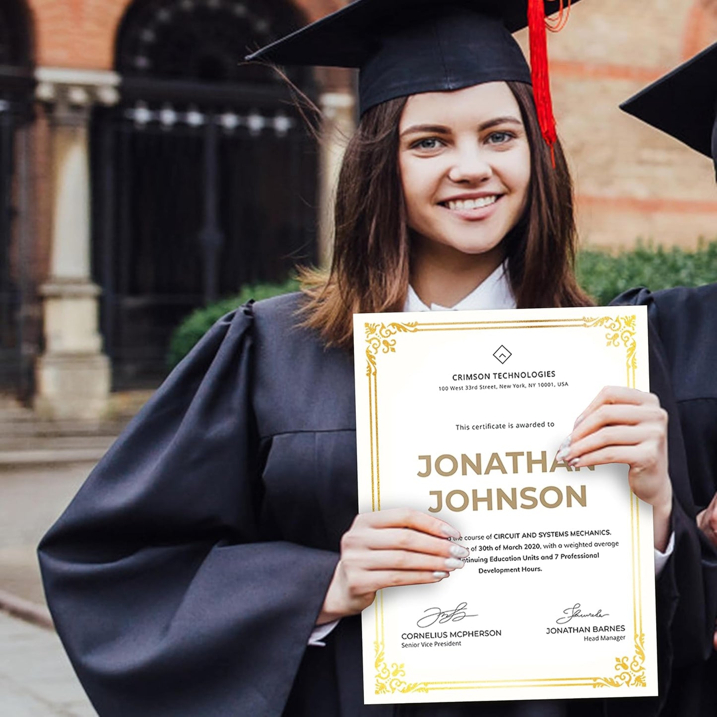 50 Sheets Certificate Paper for Printing,Gold Foil Metallic Border,8.5x11 inch Blank Award Certificate Paper,Laser & Inkjet Printer Compatible,For Office,Business Awards,School Diplomas（New Packaging）