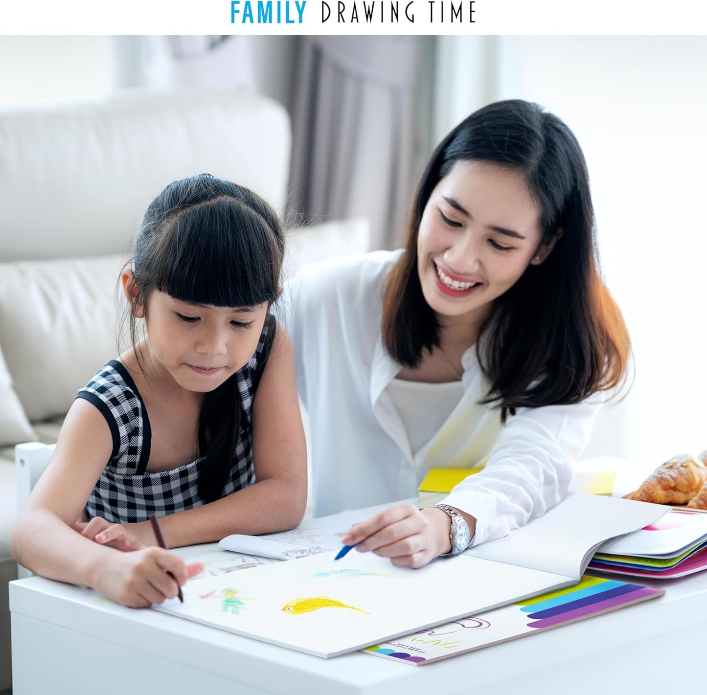 Alitte Drawing Pad for Kids - 3-Pack (9x12) Drawing Paper with Easy-Tear Pages - 50 Sheets - Kids Art Supplies | Sketch Pad for Drawing & Coloring - Suitable for Children and Toddlers