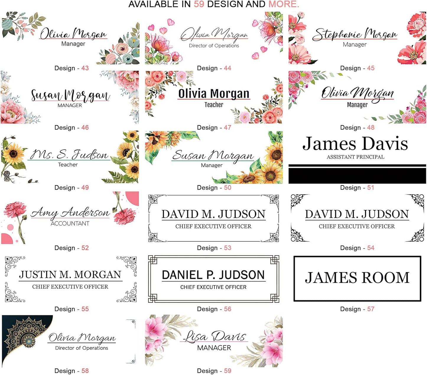 ARTSWAVE Name Plate for Desk - Personalized Acrylic Desk Name Plate for Office - Custom Desk Name Plates & Plaques - Ideal Desk Name Plate for Professionals - Sleek & Stylish Design