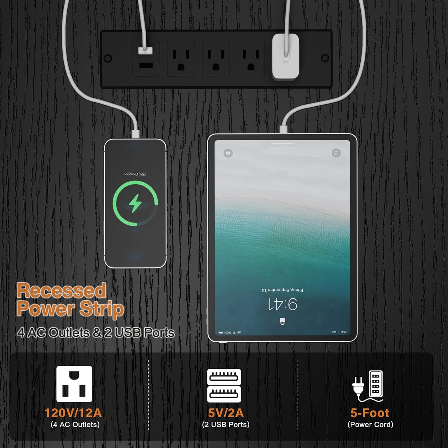 YOUNGAR 69.3" Computer Desks with Storage, Reversible L Shaped Home Office Desk, Corner Gaming Office Desk with 2 File Drawers&Power Outlet, Black