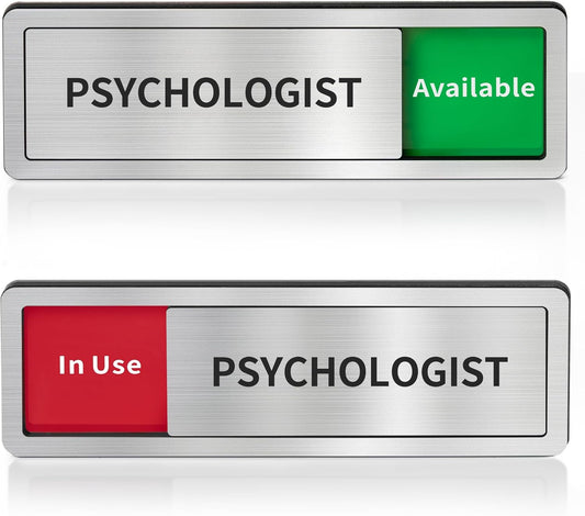Psychologist Office Door Sign,Do Not Disturb- In Use/Available Slider Signs for Counseling Centers,In Session Door Sign for Therapists