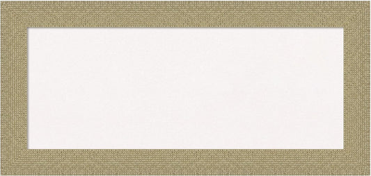 Amanti Art White Cork Board for Wall, 16x34 Vision Board with Gold Frame, Medium Corkboard Office Decor for Home Organization, Casual Corkboard Pinboard to Display Items for Home Organization in