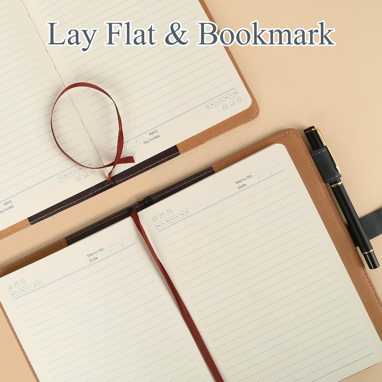 Fanery Sue Tree of Life Journal for Women&Men Refillable Writing A5 Journals for Writing with 200 Pages 100Gsm Paper Lay-Flat Faux Leather Hardcover Notebook with Pen&Magnetic Buckle(Inky Black)