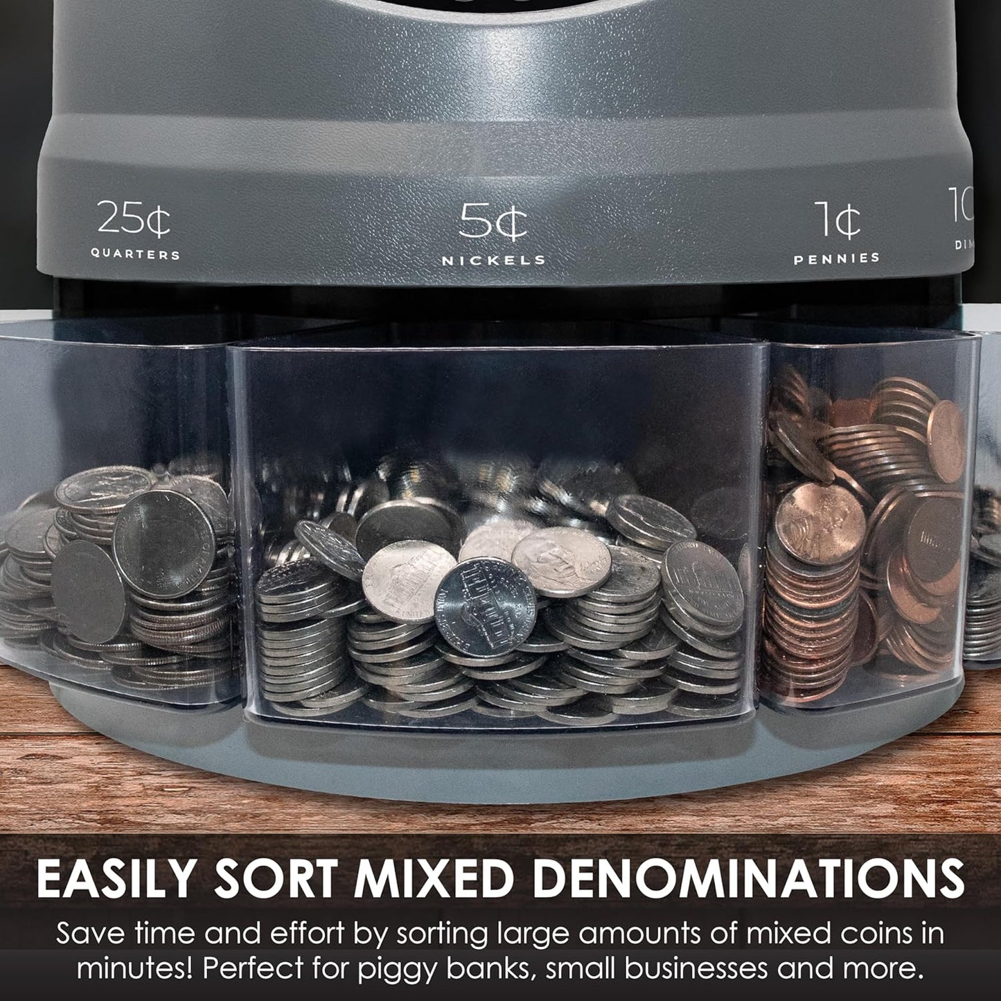 Nadex S900 Coin Sorter, Counter and Wrapper | 48 Preformed Wrappers Included