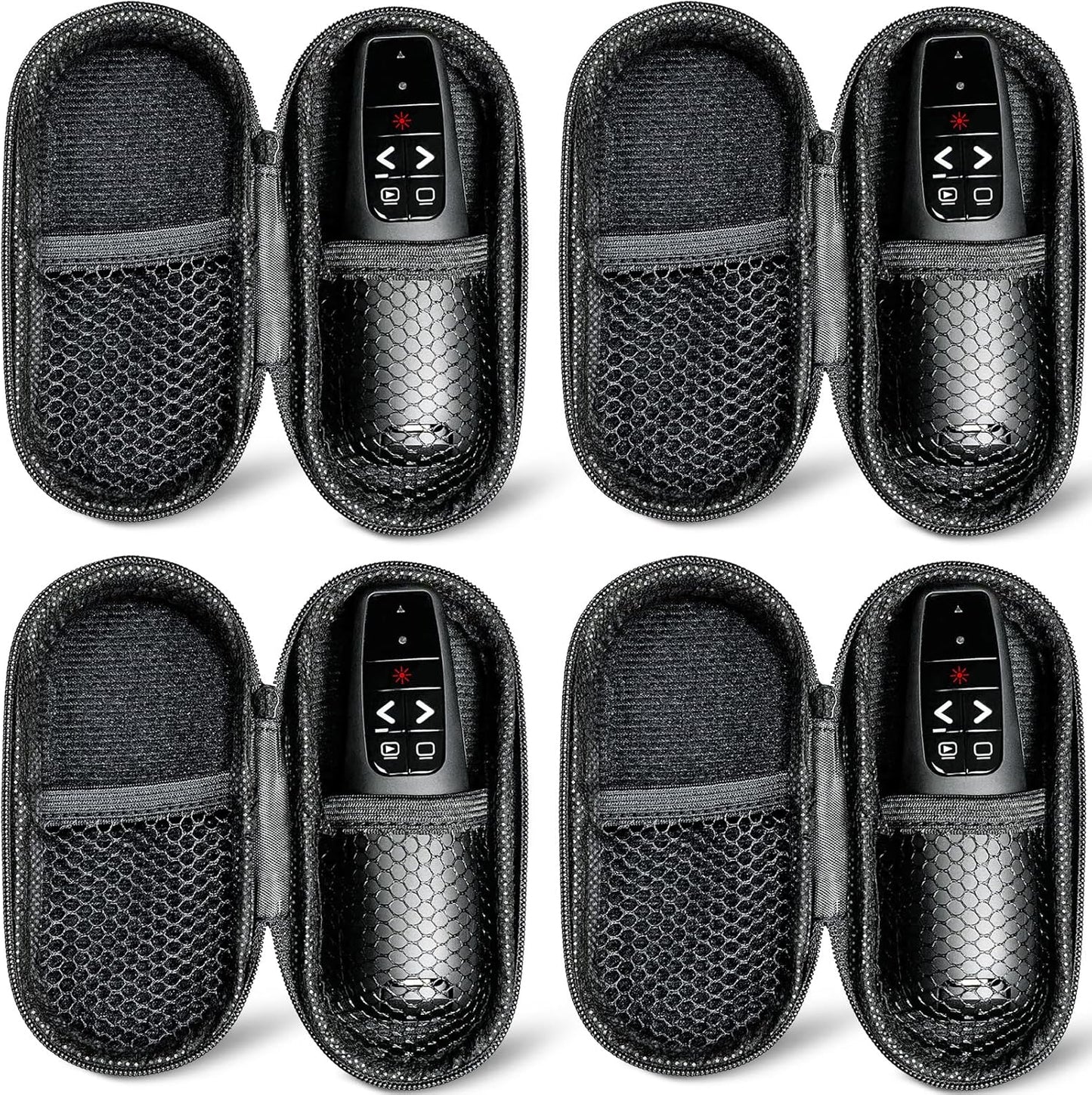 （4 Units） Presentation Clicker with 4 Cases Wireless Presenter Remote PowerPoint Pointer Slide Advancer for Mac Laptop PC Computer Keynote