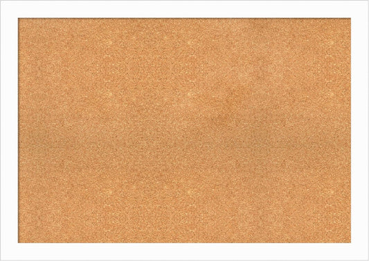Amanti Art Natural Cork Board for Wall, 29x41 Vision Board with White Frame, Large Corkboard Office Decor for Home Organization, Casual Corkboard Pinboard to Display Items for Home Organization in