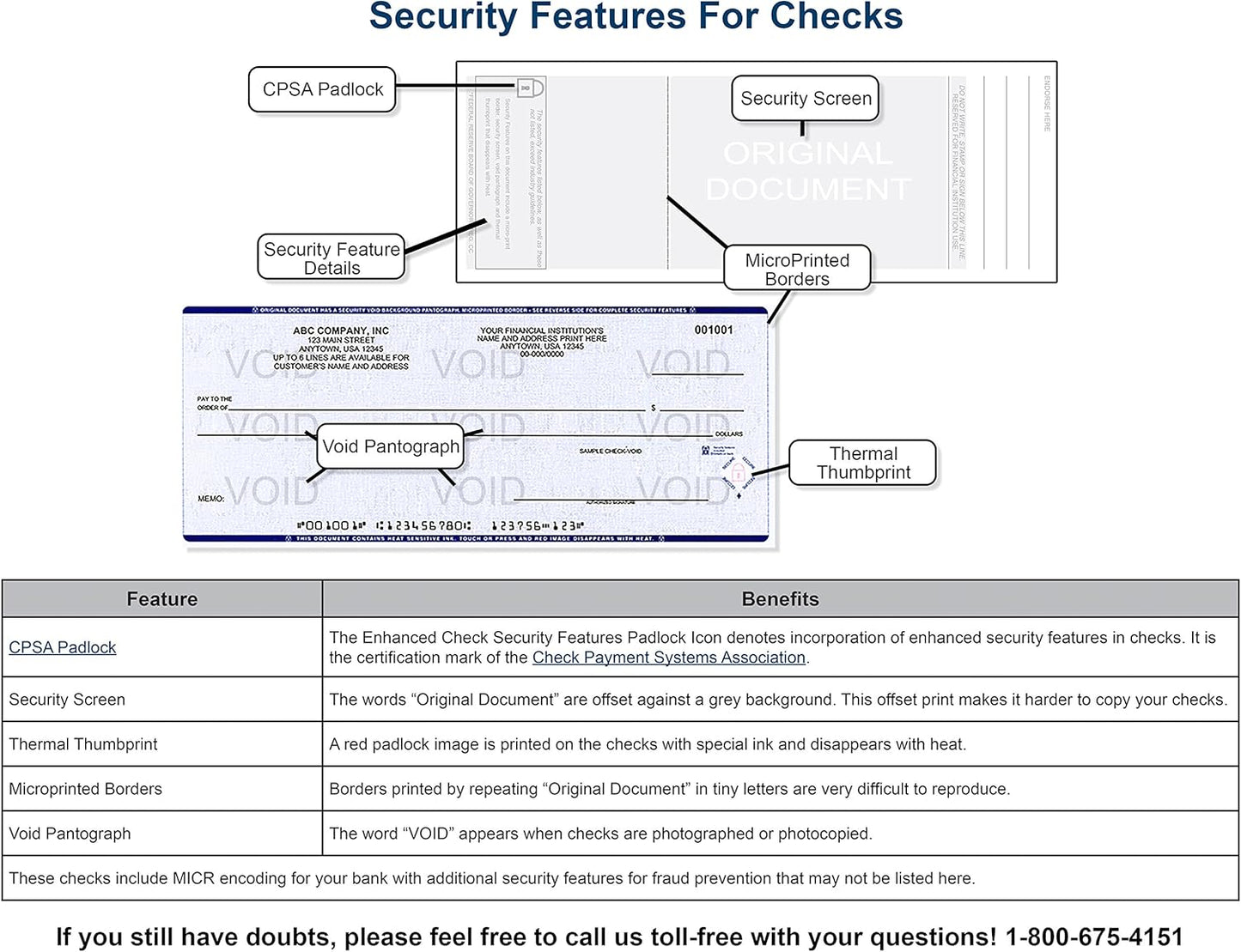 Computer Checks on Top - Custom Laser Business Checks Compatible with QB accounting software, Blue (250)