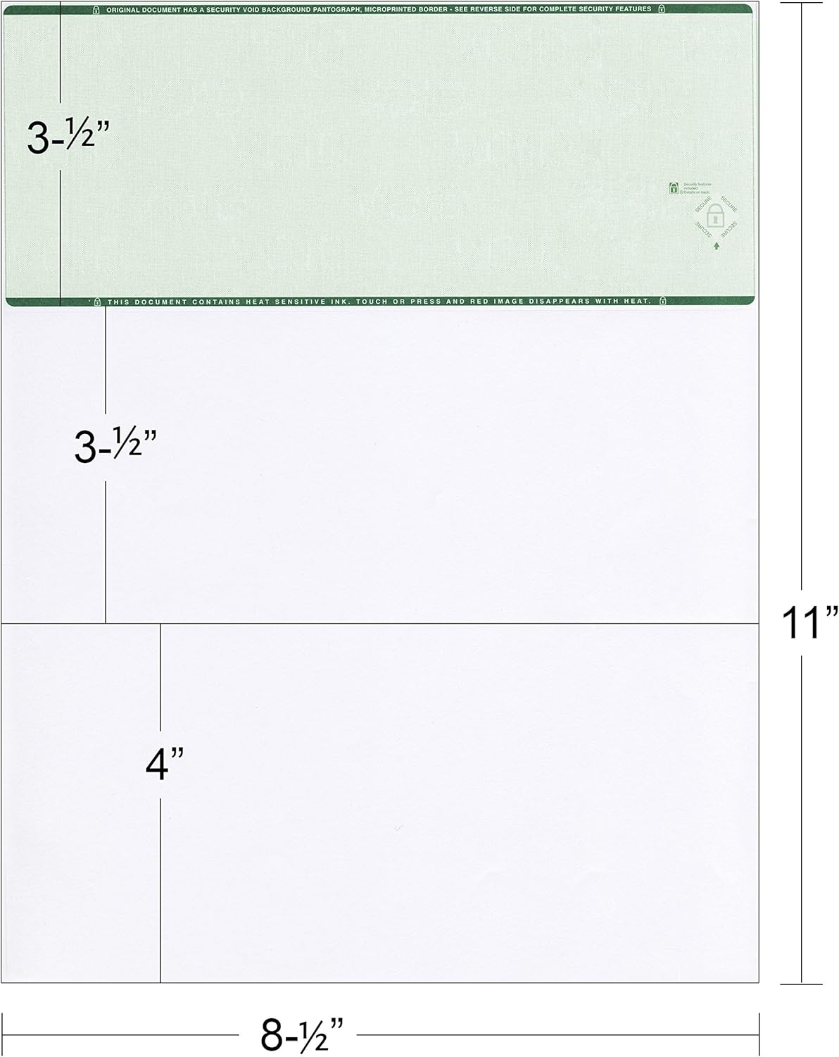 Computer Checks on Top - Custom Laser Business Checks Compatible with QB accounting software, Blue (2000)