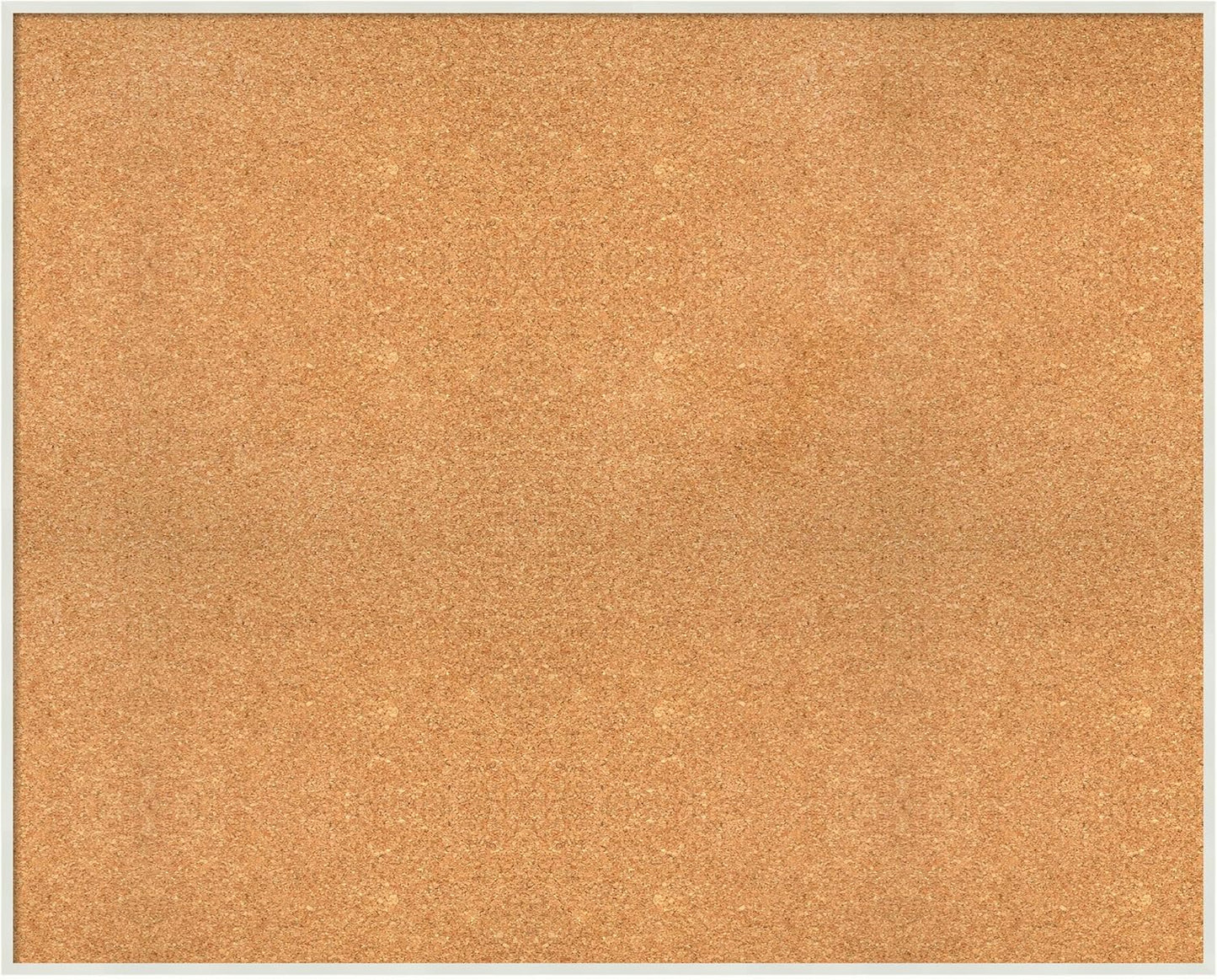 Amanti Art Natural Cork Board for Wall, 33x41 Vision Board with White Frame, X-Large Corkboard Office Decor for Home Organization, Modern Corkboard Pinboard to Display Items for Home Organization in