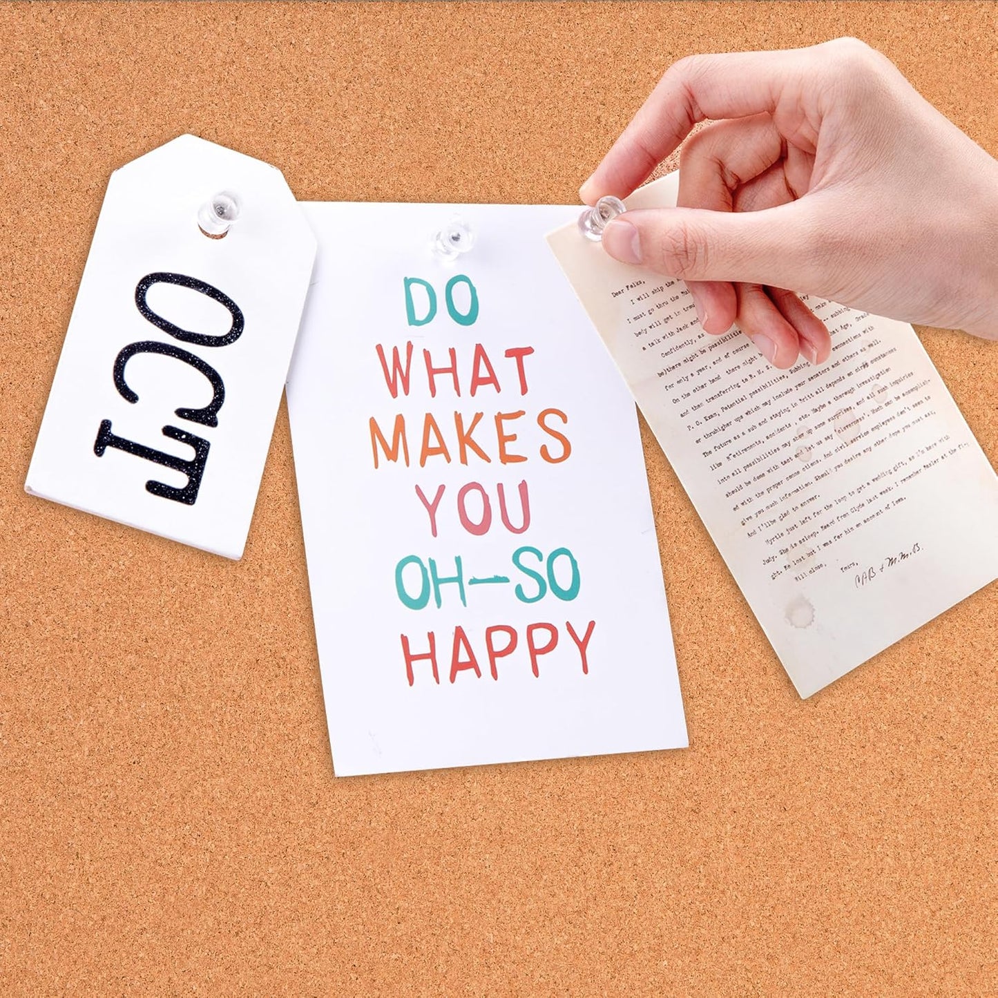 Amazon Basics Cork BulletinBoard, 23" x 17", Pin Board for Office & Home with Aluminum/Plastic Frame, 1 Pack