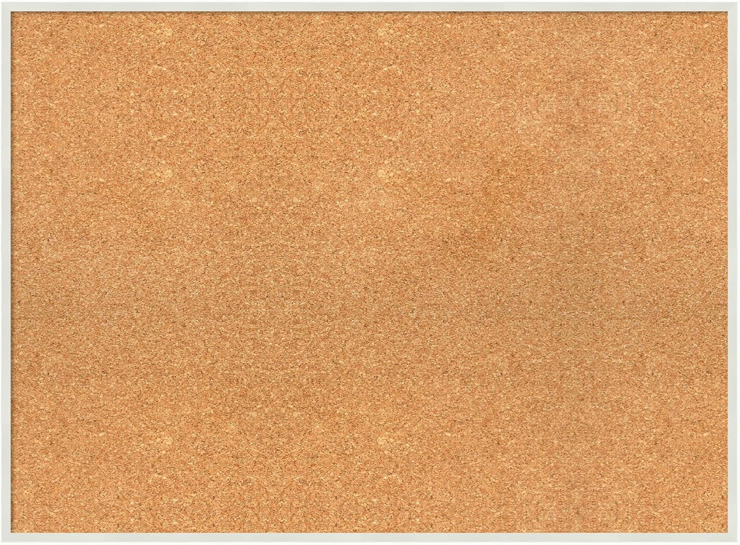 Amanti Art Natural Cork Board for Wall, 23x31 Vision Board with White Frame, Large Corkboard Office Decor for Home Organization, Modern Corkboard Pinboard to Display Items for Home Organization in