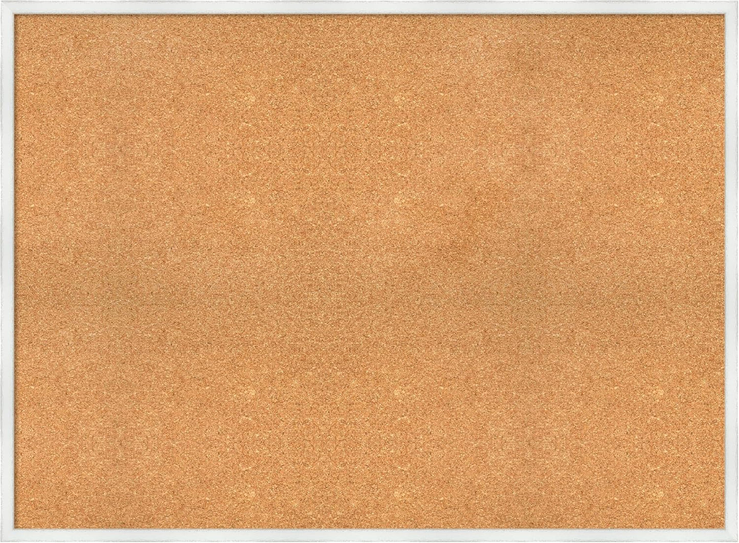 Amanti Art Natural Cork Board for Wall, 33x45 Vision Board with White Frame, Oversize Corkboard Office Decor for Home Organization, Country Rustic Corkboard Pinboard to Display Items for Home