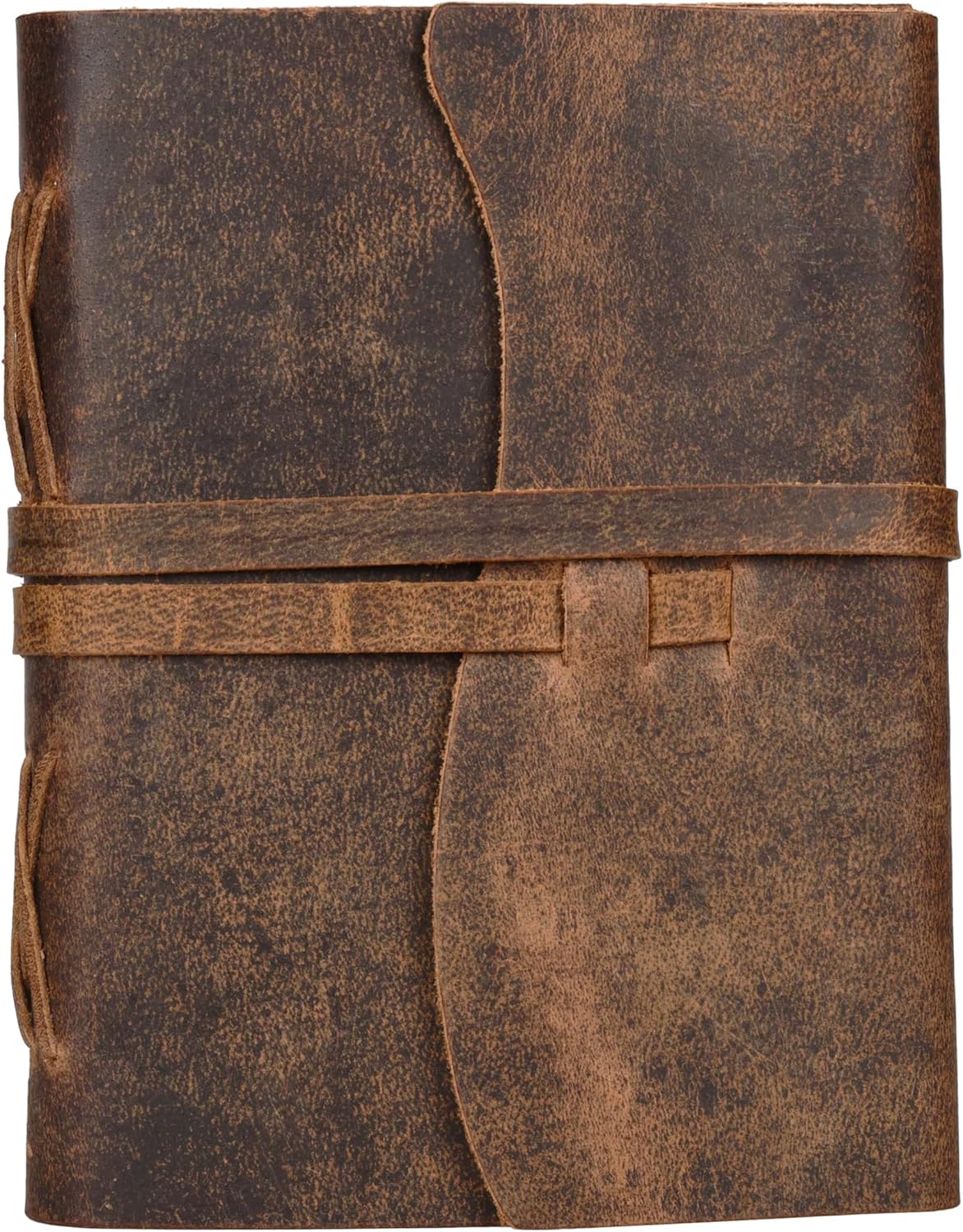 LEATHER VILLAGE Vintage Leather Journal A4 - Brown | 240 Lined Pages | Rustic Notebook for Travel, Office & Personal Use | Handmade College Ruled Diary for Men & Women