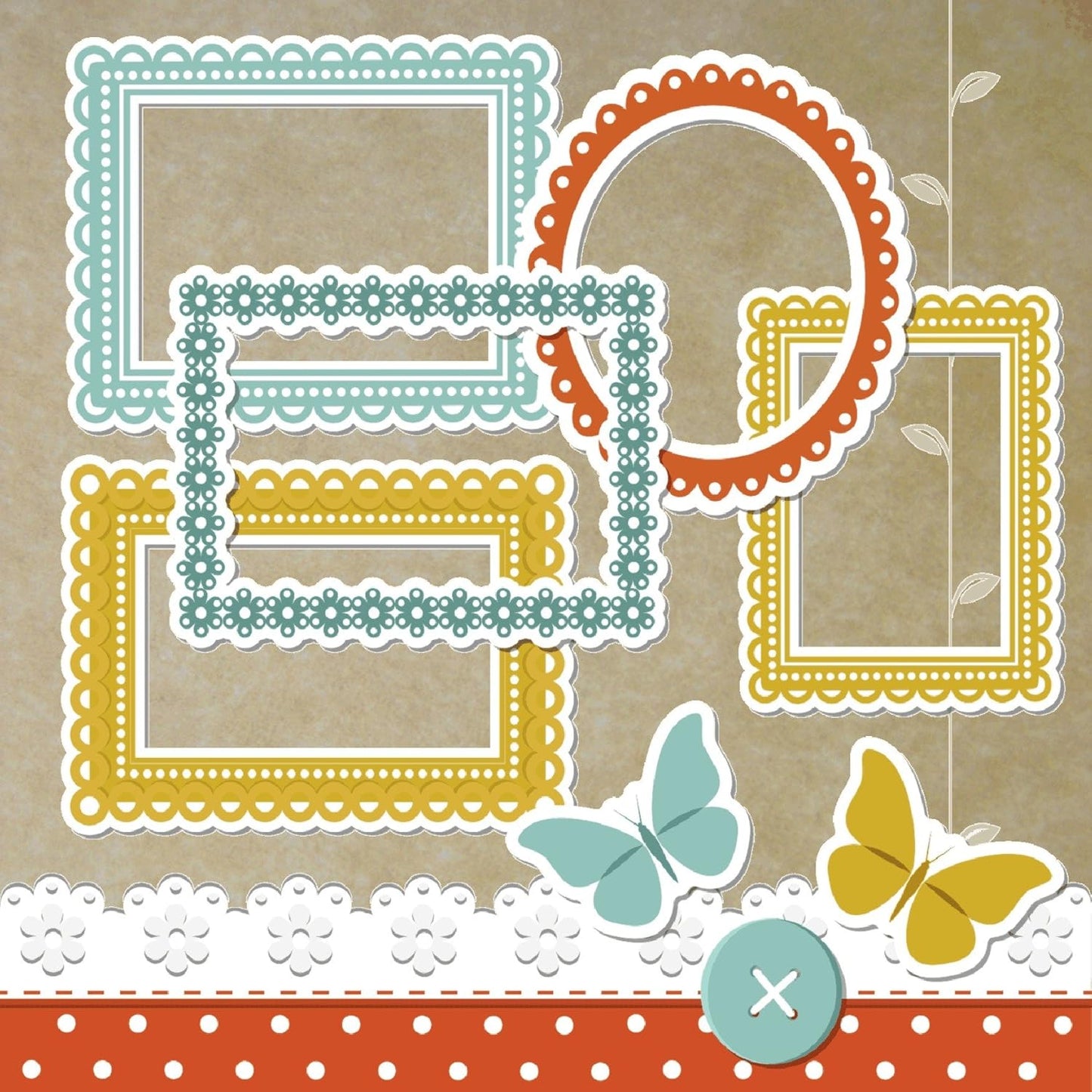 150 Old Age Parchment 65lb Cover Paper Sheets 6" X 6" (6X6 Inches) Square Scrapbook Album Size - Printable Parchment Semblance by The Pulp Process