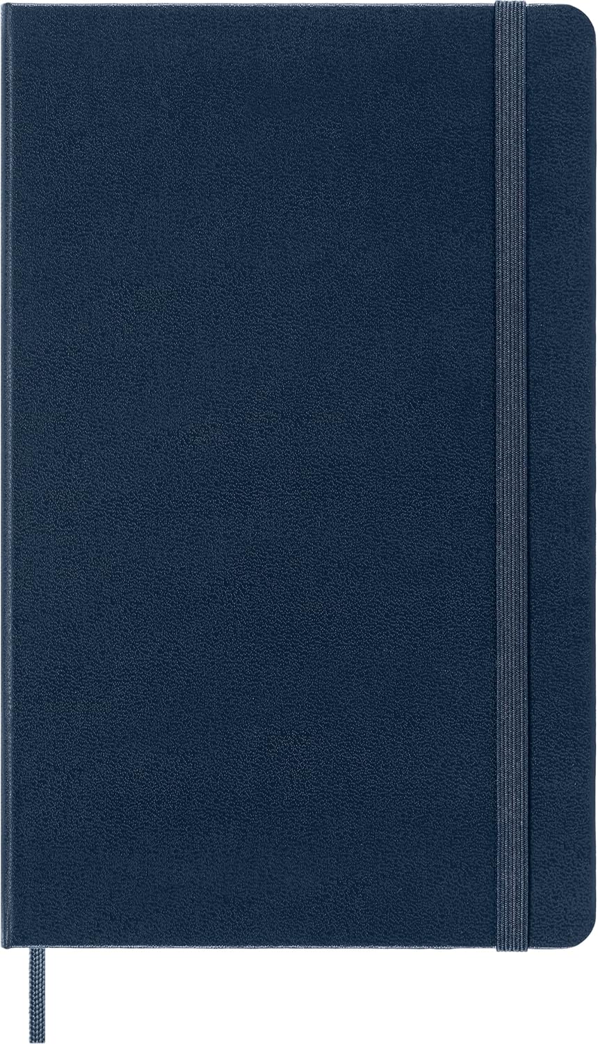 Moleskine Smart Notebook, Large, Ruled, Sapphire Blue, Hard Cover (5 x 8.25)