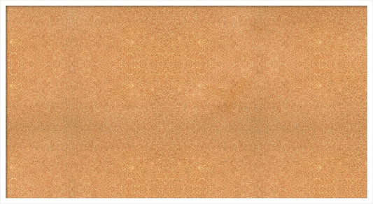 Amanti Art Natural Cork Board for Wall, 29x53 Vision Board with White Frame, Oversize Corkboard Office Decor for Home Organization, Modern Corkboard Pinboard to Display Items for Home Organization in