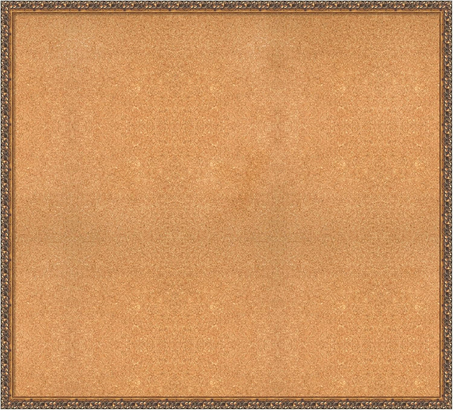 Amanti Art Natural Cork Board for Wall, 38x42 Vision Board with Bronze Frame, Oversize Corkboard Office Decor for Home Organization, Traditional Corkboard Pinboard to Display Items for Home