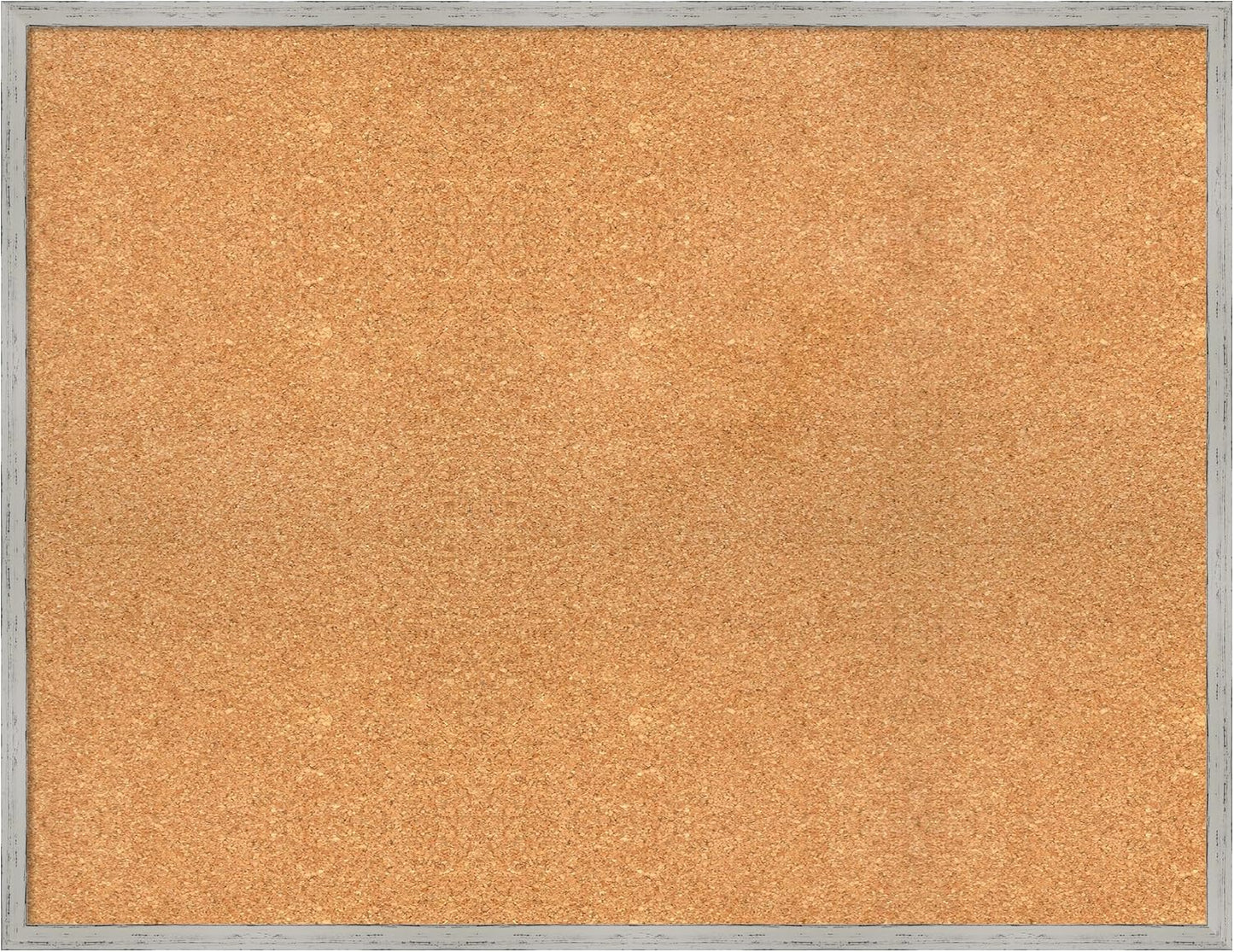 Amanti Art Natural Cork Board for Wall, 27x35 Vision Board with White Frame, Large Corkboard Office Decor for Home Organization, Cottage Corkboard Pinboard to Display Items for Home Organization in