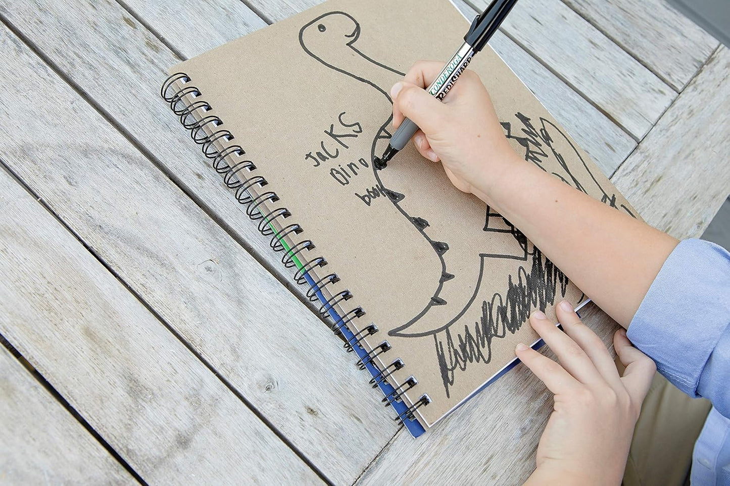 UCreate Create Your Own Cover Sketch Diary, Nat. Chip Cvr., 11" x 8-1/2", 50 Sheets