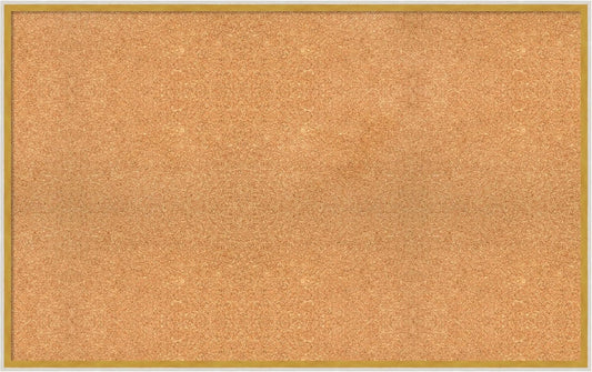 Amanti Art Natural Cork Board for Wall, 27x43 Vision Board with White Frame, Oversize Corkboard Office Decor for Home Organization, Modern Corkboard Pinboard to Display Items for Home Organization in
