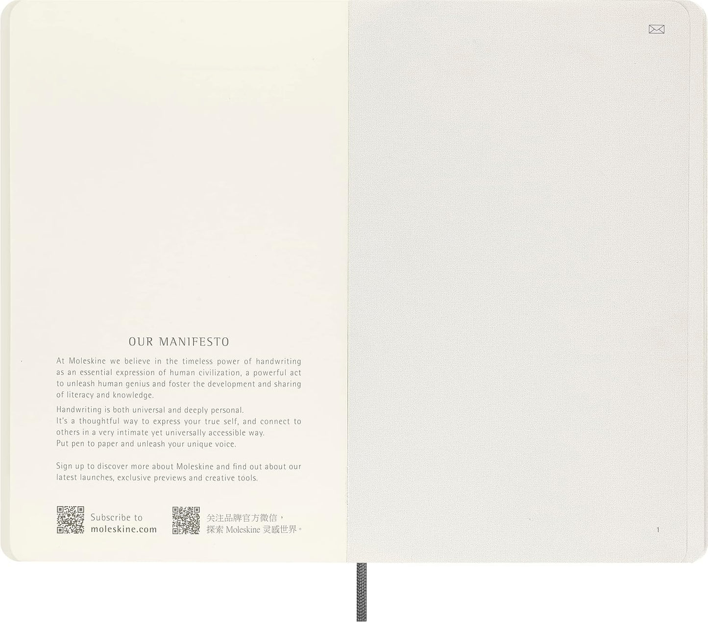 Moleskine Smart Notebook, Large, Plain, Sapphire Blue, Soft Cover (5 x 8.25)