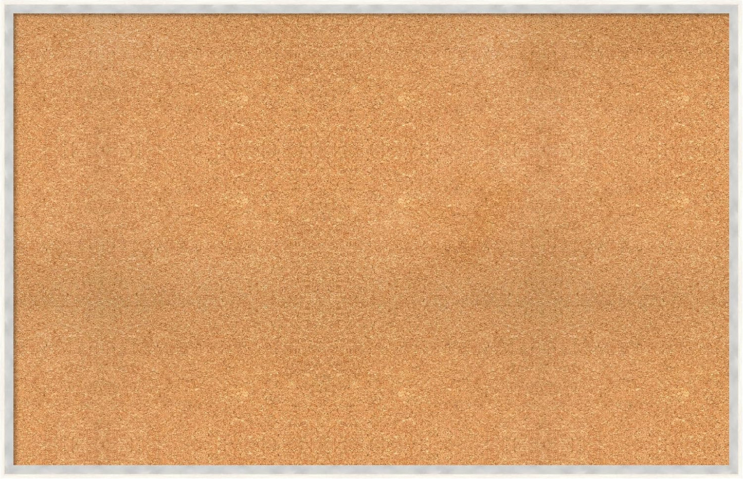 Amanti Art Natural Cork Board for Wall, 29x45 Vision Board with White Frame, Oversize Corkboard Office Decor for Home Organization, Modern Corkboard Pinboard to Display Items for Home Organization in