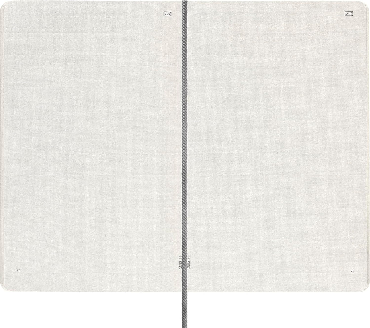 Moleskine Smart Notebook, Large, Plain, Sapphire Blue, Soft Cover (5 x 8.25)