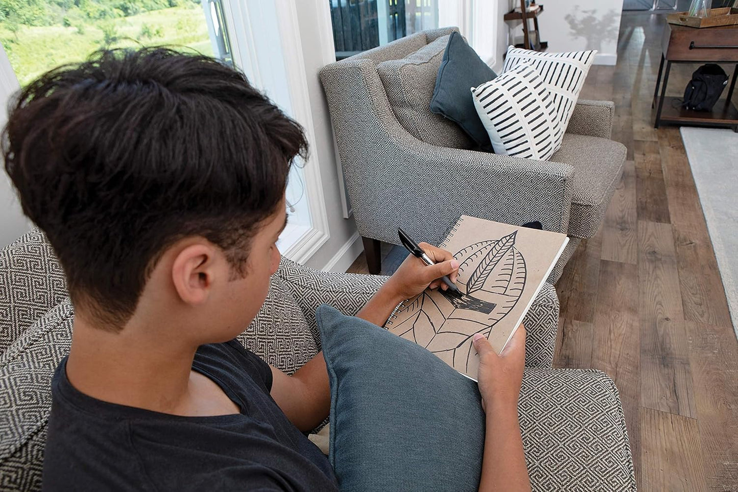 UCreate Create Your Own Cover Sketch Diary, Nat. Chip Cvr., 11" x 8-1/2", 50 Sheets