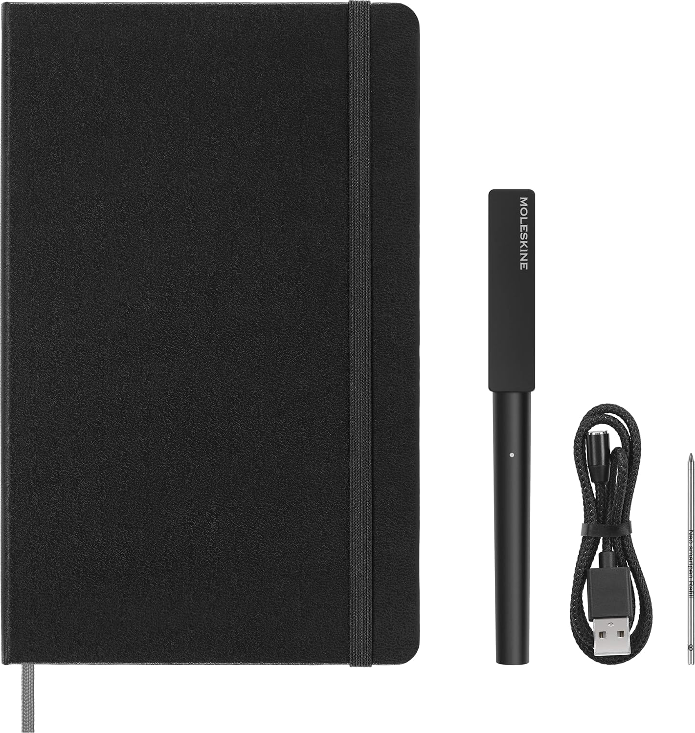 Moleskine Smart Writing Set with Improved Battery – 2024 Edition | Smart Notebook & Smart Pen for Digital Note-Taking | Works Notes App Smart Notebooks Only