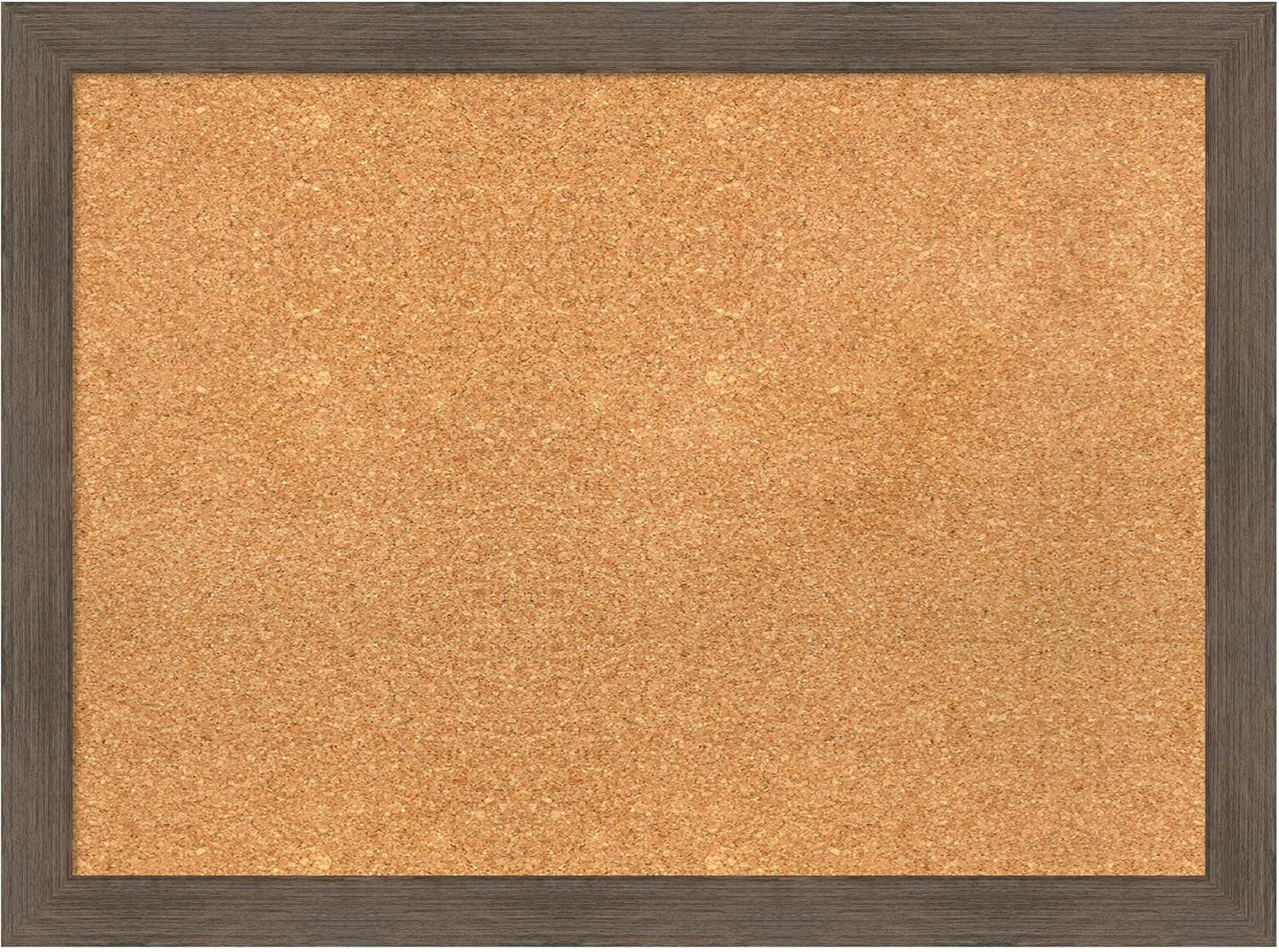 Amanti Art Natural Cork Board for Wall, 23x31 Vision Board with Brown Wood Frame, Medium Corkboard Office Decor for Home Organization, Rustic Farmhouse Corkboard Pinboard to display items for home