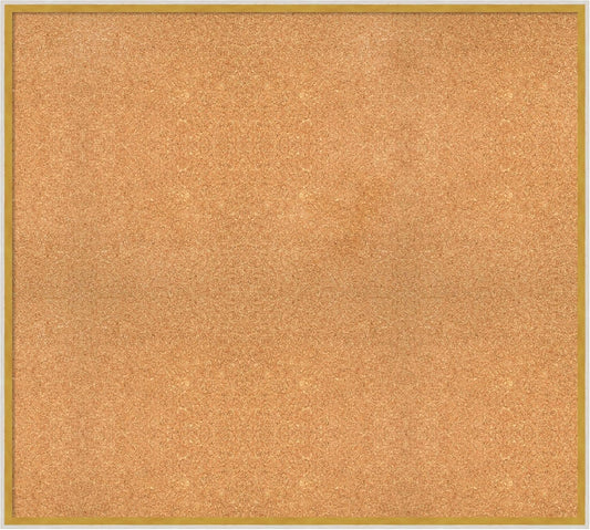 Amanti Art Natural Cork Board for Wall, 35x39 Vision Board with White Frame, Oversize Corkboard Office Decor for Home Organization, Modern Corkboard Pinboard to Display Items for Home Organization in