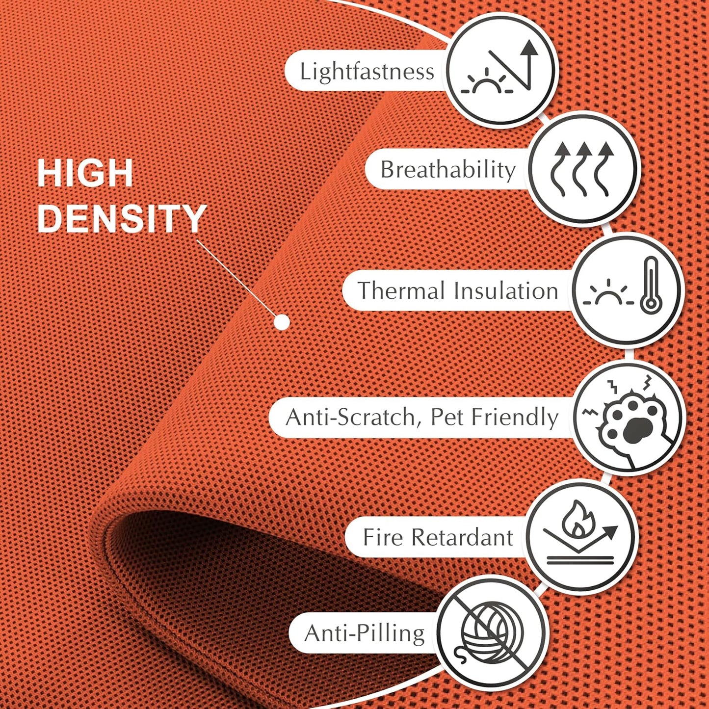 DECOLAB Standing Room Divider, Portable Privacy Wall Partition for Studio Apartment, Living Room, Bedroom, Workspace, Scratch Resistance, 29”x65”, Sunrise
