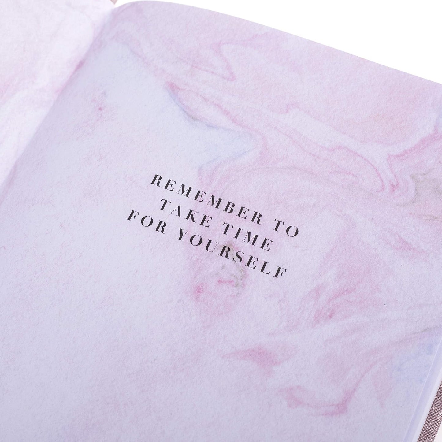 Graphique Self-Care Journal - Gratitude - 256 Pages - Weekly Quote & Daily Fill in Interiors - Hardbound Fabric Cover - Ribbon Marker (6" x 8")