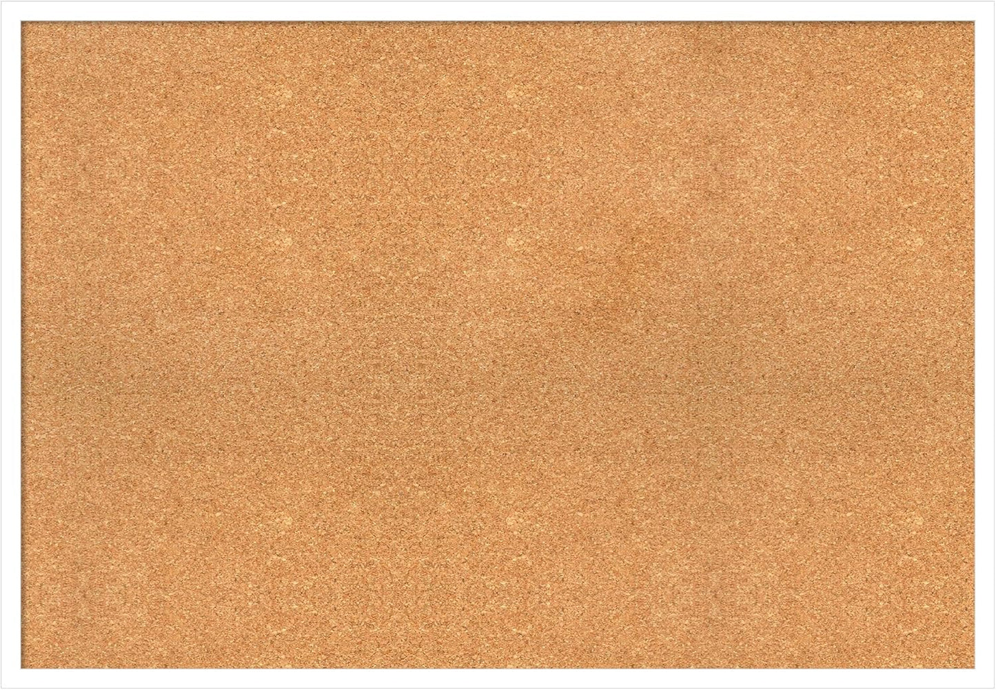Amanti Art Natural Cork Board for Wall, 27x39 Vision Board with White Frame, Large Corkboard Office Decor for Home Organization, Modern Corkboard Pinboard to Display Items for Home Organization in