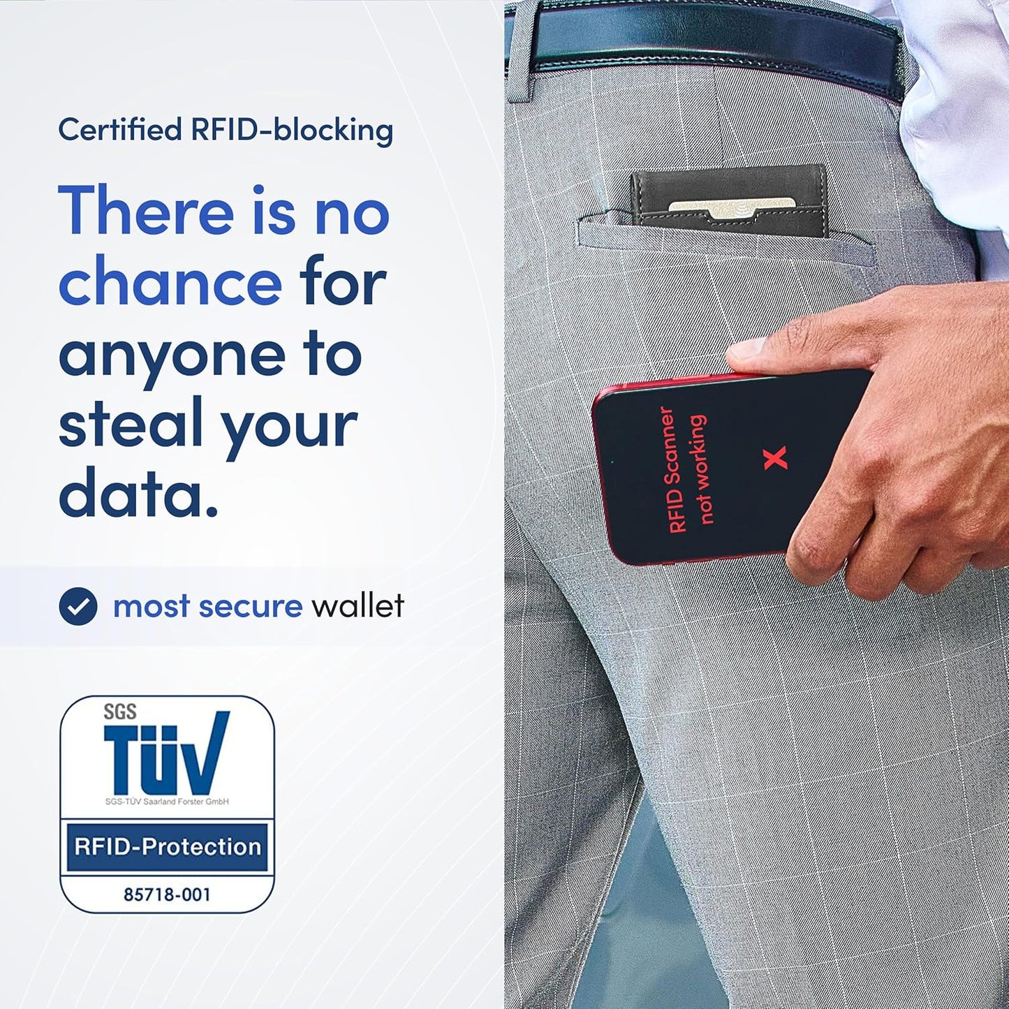 TRAVANDO Mens Slim Wallet with Money Clip AUSTIN RFID Blocking Bifold Credit Card Holder for Men with Gift Box